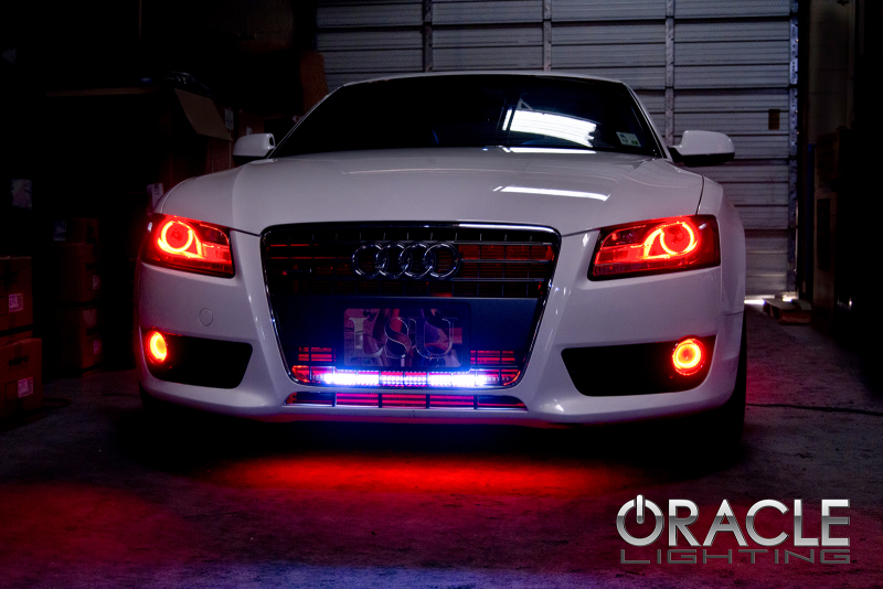 Audi A5 Headlight Halo Kit - ORACLE Lighting - Red - `07-`13